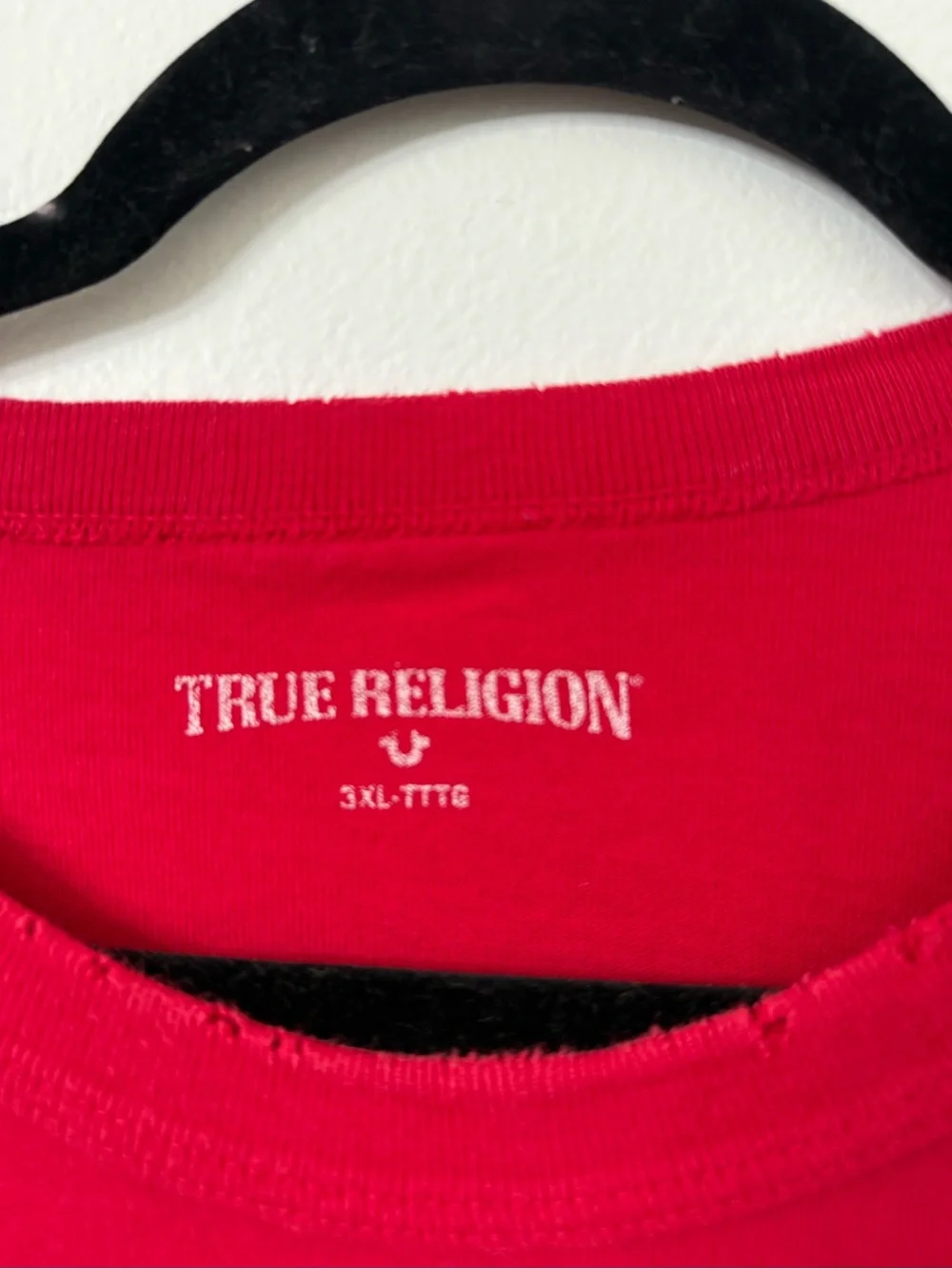 {3X} True Religion Men's Red Graphic Tee